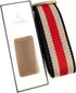 Purse Straps Replacement Crossbody with Brass Hardware 1-1/2 Inch Black Red Offwhite Adjustable Shoulder Guitar Strap for Handbag...