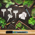 2 Pack Garden Marker Pen Permanent Markers Black (UV Fade Resistant Marker Pens for Plant Markers Garden Markers Waterproof Pen Black Markers Outd...