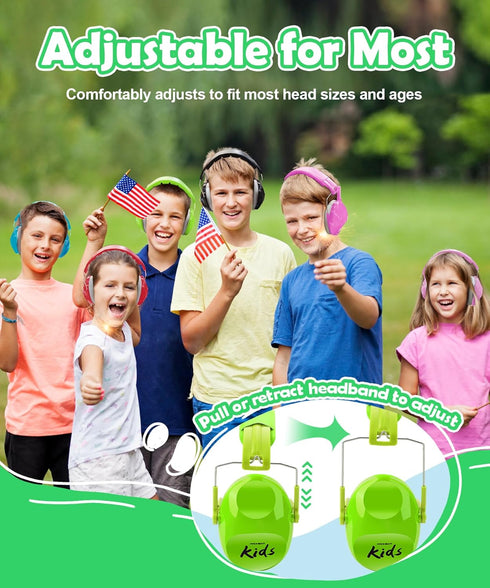 PROHEAR 032 2.0 Noise Cancelling Headphones for Kids - 25dB Noise Reduction - Adjustable Sensory Ear Protection Muffs for Concert, Fireworks, Mons...