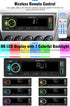 UNITOPSCI Single Din Bluetooth Multimedia Car Stereo Radio Bluetooth Hands-Free Calling Audio Receiver FM Radio Car MP3 Player AUX in/Dual USB Por...