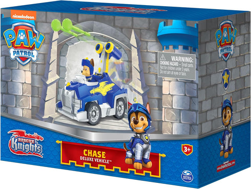 Paw Patrol, Rescue Knights Chase Transforming Toy Car with Collectible Action Figure, Kids Toys for Ages 3 and up...