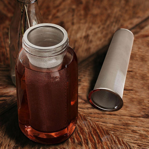 2pcs Cold Brew Filter - Cold Brew Coffee Filter for 64oz Wide Mouth Mason Jar Cold Brew Coffee Maker Pitcher, 304 Stainless Steel Mesh Cold Brew S...