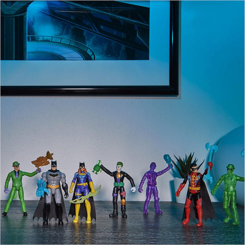 DC Comics Batman 4-inch Batman and The Riddler Action Figures with 6 Mystery Accessories, Kids Toys for Boys Aged 3 and up...