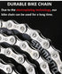 Bike Chain, 6/7/8 Speed Bicycle Chain Replacement, 1/2"x3/32" 116 Links Chain for Road Bike/BMX/MTB, Bicycle Accessories...