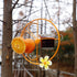FORUP Oriole Bird Feeder for Outdoors Jelly and Oranges, Orange Fruit Oriole Jelly Bird Feeder, Outdoor Garden Metal Hanging Drinking Grape Jelly ...