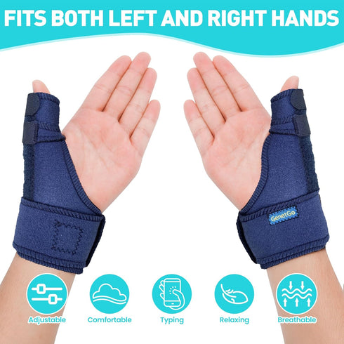 Trigger Thumb Splints - Thumb Spica Support Brace Stabilizer for Carpal Tunnel, Arthritis, Sprains, Strains, Pain Relief - Left or Right Hand...