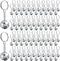 Henoyso 48 Pcs Mirror Disco Ball Keychain Mini 70s Disco Keychain Bulk Small Silver Disco Ball Decoration for 1970s Party Favors Decorations Mardi...