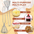 4 Pieces Stainless Steel Spring Whisk, 8.46 Inches Egg Whisk Hand Push Whisk Blender French Style Whisk Wire Whisk for Egg Beater Kitchen Utensil ...