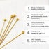 A Bar Above Stainless Steel Cocktail Picks, 12 Durable 8-Inch Garnish Skewers for Bloody Marys, Shrimp Cocktail, and Appetizers, Reusable Drink St...