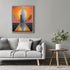 Posterizer 1 pcs-abstract reflective structure growing from the water-Abstract & Modern Art-Fantasy & Fiction Art-Gift for Art Lovers-Decor for Ho...