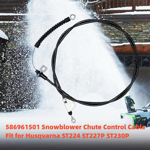 586961501 Chute Control Cable Reples for Husqvarna ST224 ST224P ST227P ST230P Snow Blowers...