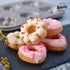 Fancy Donut Pan, 6 Cavity Donut Mold Heavy Duty Steel Non-stick Heart Flower Round Shaped Bund Pans Pattern Doughnut Bakeware for Oven Baking (Cha...