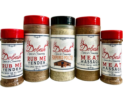 Dobesh Meat Massage Dry Rub Seasoning for Steak, Brisket, Hamburgers, Chicken, & Ribs, Dobesh Spice & Seasoning...