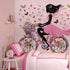DEKOSH Girl Wall Decals for Kids Room | Wall Art Stickers with Butterflies and Flowers for Girls Bedroom Decor | Peel and Stick Girls Room Decorat...