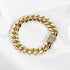 TOPGRILLZ Gold Bracelet Cuban Link Iced out 14K Gold Plated Hip Hop Miami Solid Cuban Link Bracelet for Men 10mm Diamond Clasp Gifts for Women...