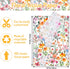 Whaline 100 Sheets Floral Tissue Paper Watercolor Flower Gift Wrapping Paper Colorful Wildflower DIY Art Craft Paper for Spring Wedding Birthday B...