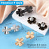 10 pcs Clover Buttons for Loose Jeans Detachable Pant Waist Tighteners Adjustable Jean Button Waist Buckle Replacement No Sewing Required Silver G...