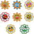 Tontut 8 Pcs Diamond Painting Magnet Fridge Stickers, Diamond Art Kits Floral Smiley Face Fridge Stickers, Diamond Art Crafts for Adult Beginners,...