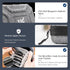JJC Hard Shell Camera Lens Filter Case Up to 67mm (62mm 58mm 55mm 52mm 49mm 46mm 43mm 40.5mm 37mm),Water Resistant & Dustproof,Camera Filter Pouch...