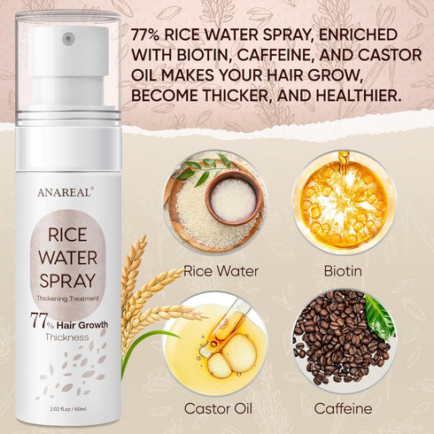 Rice Water for Hair Growth, Hair Growth Serum Women, Rice Water, Rice Water Spray, Rice Water for Hair, Rice Water Spray that can be used with Ric...