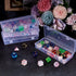 6 Pack Small Plastic Storage Containers with Hinged Lids, Rectangle Clear Plastic Boxes for Beads, Jewelry, Game Pieces and Crafts Items (6.1 x 2....
