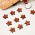 SUPVOX 100pcs Christmas Wooden Snowflake Buttons White Mini Buttons Decoration for DIY Scrapbooking Craft 18MM…...