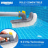 SWIMLINE HYDROTOOLS Pool Step & Corner Cleaning Brush W/ Adjustable 180 Degree Rotation Handle For Above Ground & Inground Pools Spas Hot Tubs Kit...