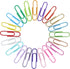 100pcs Paper Clips with Plastic Box of Paper Clips for Office Stationery 33mm Multicoloured I...