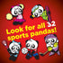 MEIJI Hello Panda Cookies, Strawberry Crème Filled - 2.1 oz, Pack of 10 - Bite Sized Cookies with Fun Panda Sports...