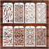 8 Pieces Stencils for Crafts, Vine Leaf Abstract Layering Stencils Mixed Media Texture Stencils for Painting on Card Making Canvas DIY Crafts Furn...