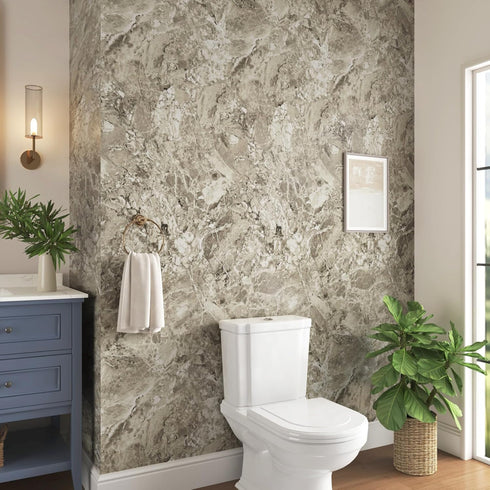 Light Brown Marble Contact Paper Marble Wallpaper Peel and Stick Removable Waterproof Wall Paper Roll Self Stick Marble Paper for Kitchen Bathroom...