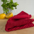 Now Designs Ripple Kitchen Dishcloth, Set of 4, Carmine Red...
