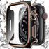 Compatible with Apple Watch Waterproof Case 40mm Series 6/5/4/SE with Tempered Glass Screen Protector, Full Coverage Bumper Cover for iWatch Case ...