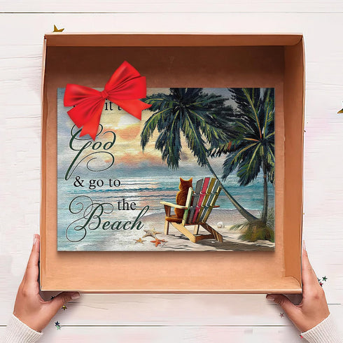 Kuphsod Summer Beach Canvas Wall Art Ocean Coastal Print Painting Sea Landscape Picture Modern Home Artwork Decor For Living Room Kitchen Bathroom...