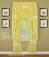 Today's Curtain, Orleans Scallop Curtain, Buttercup 63" Swagger Pair, 80" W x 63" L, Buttercup...