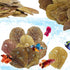 50 Pcs Large Catappa for Fish,5-8 Inch, Indian Almond Leaves Creates Native Environment, Catappa Leaves Beta Fish Leaf for Aquarium Shrimp Tank De...