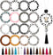 MissAudrey 32 Pcs Silicone Beadable O Rings Beads with Tassel, 65mm Silicone Bead Loop Round Silicone Bead Bulk for DIY Keychain Car Bracelet Jewe...