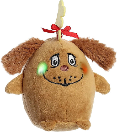 Aurora® Whimsical Dr. Seuss™ Max Light Up Stuffed Animal - Magical Storytelling - Literary Inspiration - Brown 3.5 Inches...