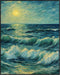 Posterizer 1 pcs- sea and beach themed oil painting style print 6-Landscape & Nature Art-Floral Botanical Art- Decor for Home & Office- unframed w...
