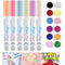 Marte Vanci Glue Pens with 12 Colours Fine Glitter Quick Dry Liquid Glue Stick Chisel Tip Glue Pen Set for Scrapbook Crafting Supplies Card Making...