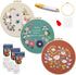 Maydear 3 Pack Embroidery Starter Kit with Pattern, Stamped Cross Stitch Kits for Beginners Adults with Embroidery Hoop and Instructions, Hand Emb...