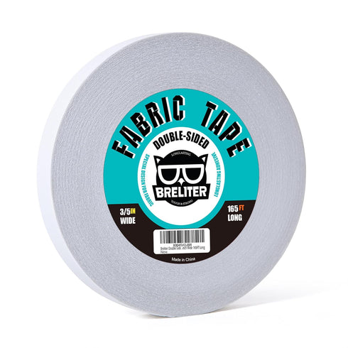 Double-Sided Sticky Fabric Tape - Adhesive Cloth Tape Press-on Tape, No Sewing or Ironing, Gluing, Alterations and Hemming Tape - 3/5inch Wide 165...