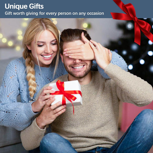 Cell Phone Stand with Wireless Bluetooth Speaker, Unique Gifts for Men/Women, Adjustable Phone Holder with 5 Colorful LED Modes, Anti-Slip Base HD...