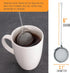 U.S. Kitchen Supply - 2 Premium Stainless Steel Tea Ball Strainer Infusers - 2.1" Size with Extra Fine Mesh - Steep Loose Leaf Tea, Herbal, Spices...