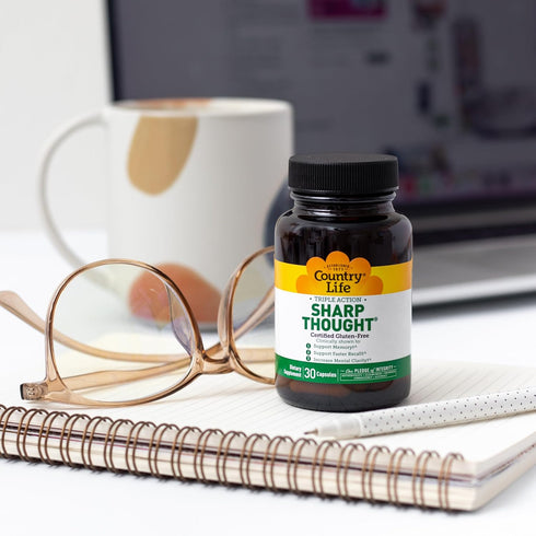 Country Life Sharp Thought - Memory & Cognitive Support Supplement – Sharp-PS Gold Phosphatidylserine + DHA – Promotes Mental Clarity & Faster Rec...