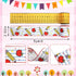 2 Rolls 10 Yards Back to School Wired Edge Ribbon, 2.5inch Yellow Ruler Burlap Ribbon Apple Pencil Gift Wrapping Ribbon for First Day of School Pa...
