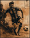 Posterizer 1 pcs-retro abstract poster of a football / soccer match-Sports & Hobby Art Gifts for sports fans Decor for Home & Office- unframed wal...
