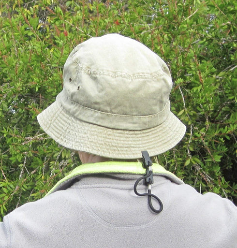 Set of 2 Cap Clips and Hat Chin Strap Windproof Clip Universal Clip Anti-lost Strap Multi-function Clip with Strap for Golfing, Fishing, Boating, ...