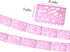 Mexican Banner Flags Light Pink Papel Picado Over 60 feet Long, Pastel Pink tissue PAPER garland decorations for all occasions, Weddings, Quincean...
