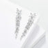 SWEETV Marquise Cubic Zirconia Wedding Earrings for Women Brides, Crystal Chandelier Bridal Drop Earrings for Prom Pageant...